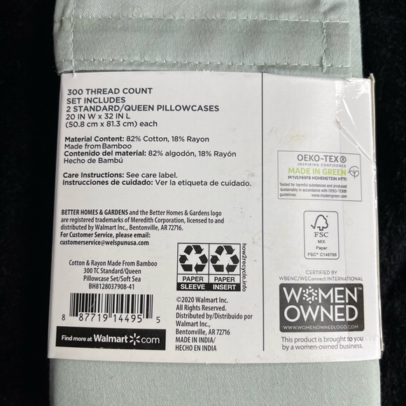 Better Homes and Gardens Signature Soft Pillowcase Set. Standard/Queen - Picture 2 of 4